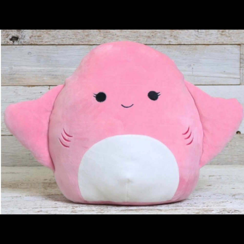 Squishmallow Saxa 12” Pink Rainbow Plush Stingray Stuffed Animal Collectible Toy